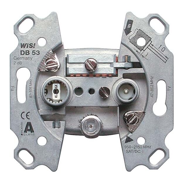 Peha 00931291 Antennen-Steckdose Unterputz Stichdose 3-Loch