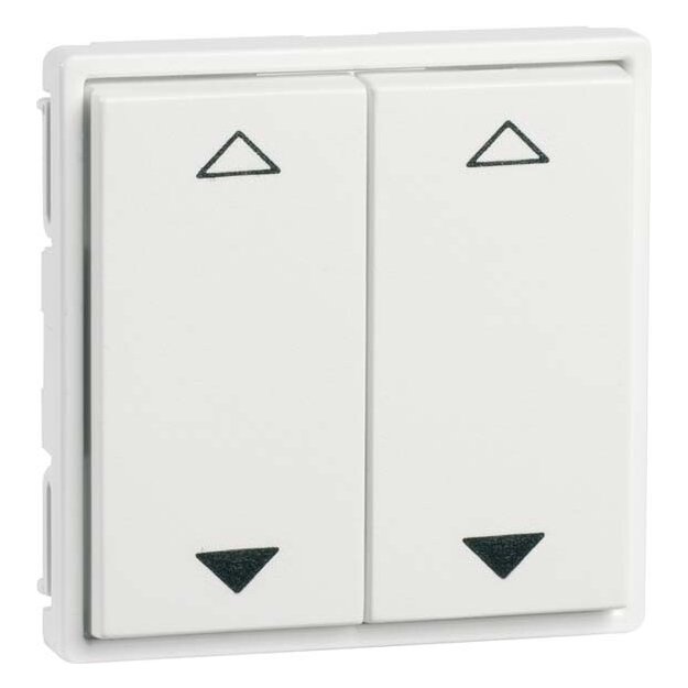 Peha 00323813 EnOcean Easyfit Wandsender 55 x 55mm 4-Kanal Reinweiß hochglänzend AUF/AB