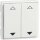 Peha 00323813 EnOcean Easyfit Wandsender 55 x 55mm 4-Kanal Reinweiß hochglänzend AUF/AB