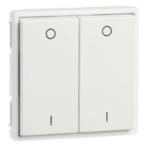 Peha 00323213 EnOcean Easyfit Wandsender 55 x 55mm 4-Kanal Alu mit Bedruckung I/O