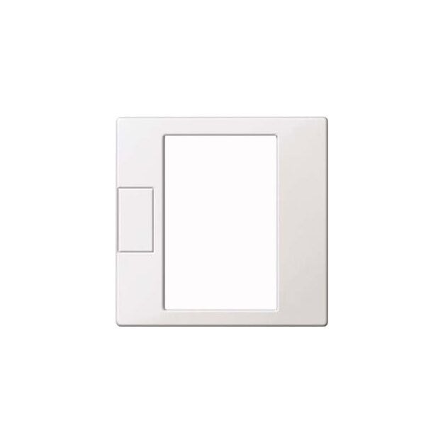 Merten MEG5775-0319 Zentralplatte für Universal Temperaturregler-Einsatz mit Touch-Display Polarweiß glänzend System M