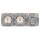 Busch-Jaeger Busch-Duro 2000 SI Set: 1x Rutenbeck Anschlussdose 136104070 UAE-Cat.6A iso-8/8 Up 0 mit Zentralscheibe 2-fach + 2x 20 EUC-212 Steckdose + 1x 2513-212 3-fach Rahmen Cremeweiß