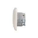 Busch-Jaeger Busch-Duro 2000 SI Set: 1x Rutenbeck Anschlussdose flex 136104030 mit Zentralscheibe + 1x Anschlußdose TAE 3x6 NFN Up0 mit Zentralscheibe + 2512-212 2-fach Rahmen Cremeweiß
