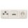 Busch-Jaeger Busch-Duro 2000 SI Set: UP 3-Loch Dose Triax EDA 302 F mit Zentralscheibe + Rutenbeck Anschlussdose 13610407 mit  Zentralscheibe + 20 EUC-212 Steckdose + 2513-212  3-fach Rahmen Cremeweiß