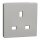 Merten MTN2120-0460 Zentralplatte für British-Standard Steckdosen-Einsatz aluminium System M