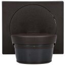 Busch-Wächter® Pro Set: Busch-Jaeger 6851/22-131 220° BT Bewegungsmelder mit Steuerung via Bluetooth App flexible Montage + 6851/DR-131 Designrahmen Braun