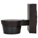 Busch-Wächter® Pro Set: Busch-Jaeger 6851/22-131 220° BT Bewegungsmelder mit Steuerung via Bluetooth App flexible Montage + 6851/DR-131 Designrahmen Braun