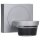 Busch-Wächter® Pro Set: Busch-Jaeger 6851/22-133 220° BT Bewegungsmelder mit Steuerung via Bluetooth App flexible Montage + 6851/DR-133 Designrahmen Alusilber