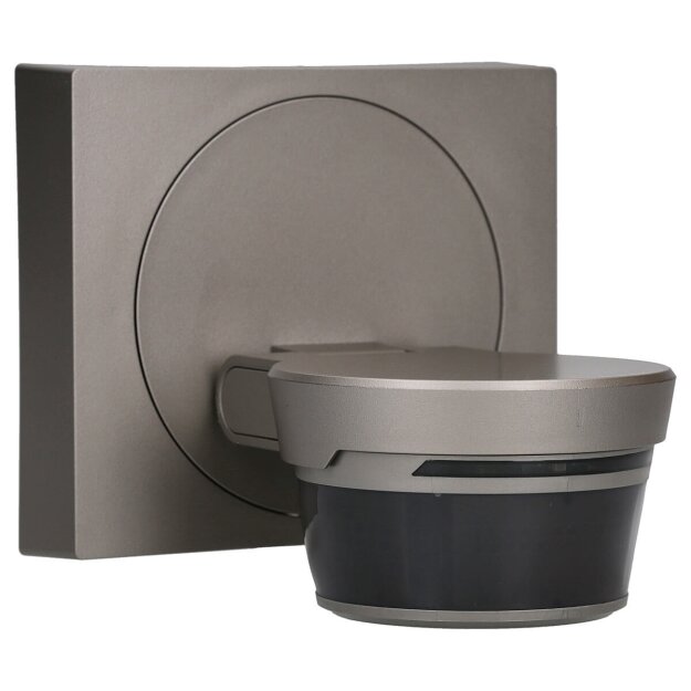 Busch-Wächter® Pro Set: Busch-Jaeger 6851/22-136 220° BT Bewegungsmelder mit Steuerung via Bluetooth App flexible Montage + 6851/DR-136 Designrahmen Edelstahl