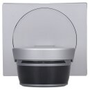 Busch-Wächter® Pro Set: Busch-Jaeger 6251/28-133-WL 280° Wireless Bewegungsmelder mit Steuerung via Bluetooth App flexible Montage Kabellos + 6851/DR-133 Designrahmen Alusilber