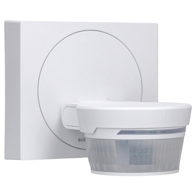 Busch-Wächter® Pro Set: Busch-Jaeger 6251/28-134-WL 280° Wireless Bewegungsmelder mit Steuerung via Bluetooth App flexible Montage Kabellos + 6851/DR-134 Designrahmen Weiß