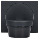 Busch-Wächter® Pro Set: Busch-Jaeger 6251/28-135-WL 280° Wireless Bewegungsmelder mit Steuerung via Bluetooth App flexible Montage Kabellos + 6851/DR-135 Designrahmen Anthrazit