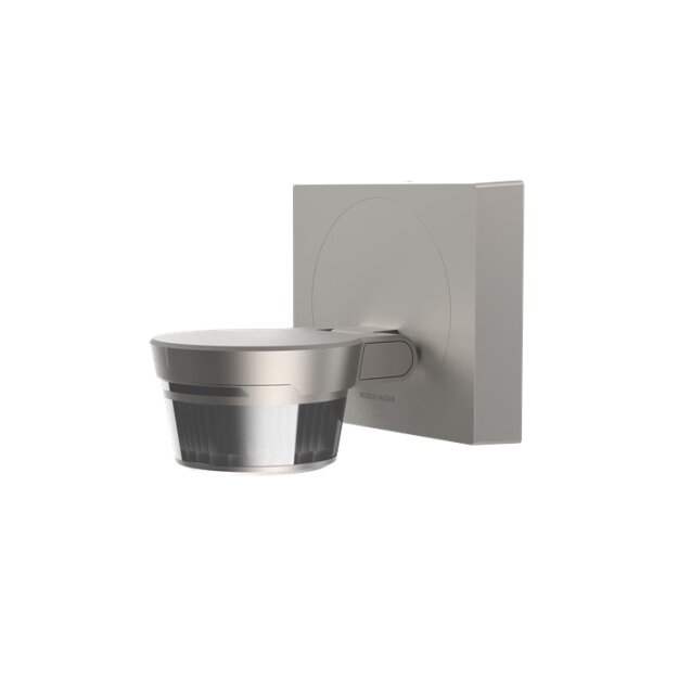 Busch-Wächter® Pro Set: Busch-Jaeger 6251/28-136-WL 280° Wireless Bewegungsmelder mit Steuerung via Bluetooth App flexible Montage Kabellos + 6851/DR-136 Designrahmen Edelstahl