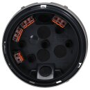 Busch-Wächter® Pro Set: Busch-Jaeger 6251/28-136-WL 280° Wireless Bewegungsmelder mit Steuerung via Bluetooth App flexible Montage Kabellos + 6851/DR-136 Designrahmen Edelstahl