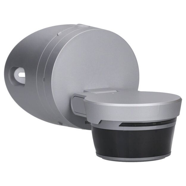 Busch-Jaeger Busch-Wächter® Pro Set: Busch-Jaeger 6851/9-133 90° BT Bewegungsmelder mit Steuerung via Bluetooth App flexible Montage + 6851/EA-133 Eckadapter Alusilber