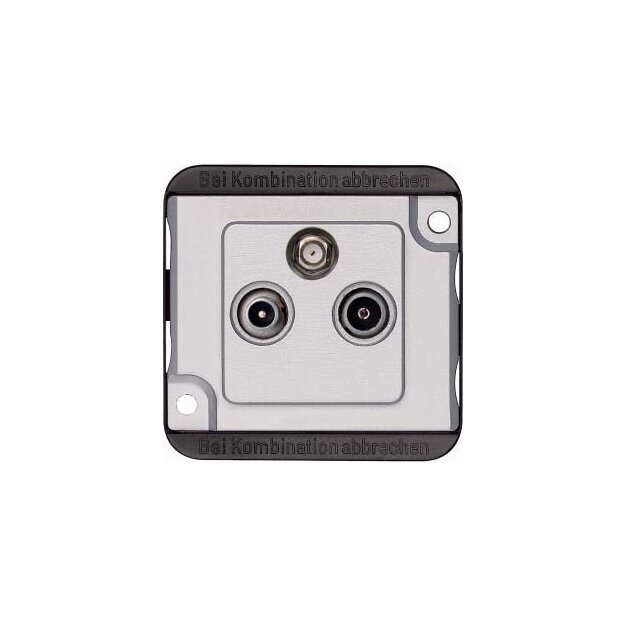 Merten 259160 Sat-Antennendose 3-fach mattsilber PANZER