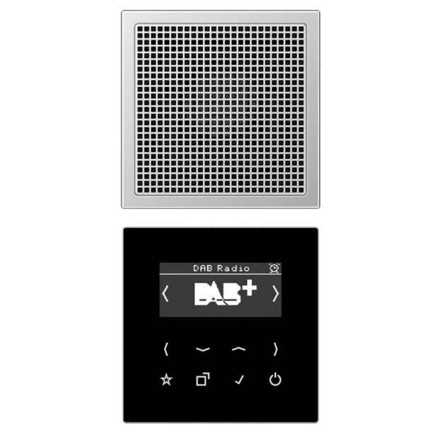 Exklusives Angebot: Jung DABAL1 Smart Radio DAB+ Set Mono Aluminium Serie LS - nur für kurze Zeit