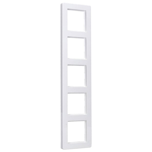 Exklusives Angebot: Jung AF585BFWW 5fach Rahmen A flow (Thermoplast bruchsicher) Alpinweiß Serie A - nur für kurze Zeit