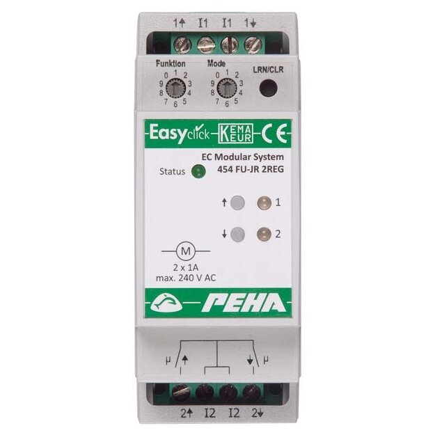 Peha 00377937 EnOcean Easyclick Modul JR 4 Kanal 2 TE für 2 Rollläden oder Jalousien