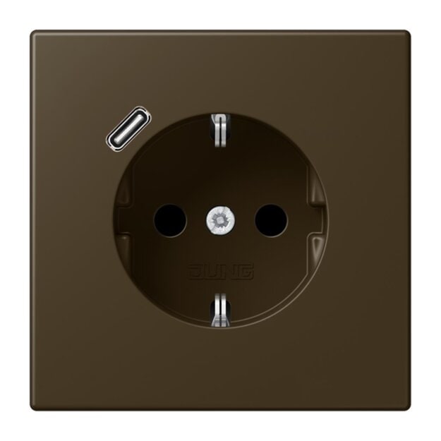 Exklusives Angebot: Jung ME1520-18CAT-L SCHUKO-Steckdose mit USB Typ C (max. 3A) Quick Charge mit erhöhtem Berührungsschutz (Thermoplast lackiert) Messing Antik Serie LS - nur für kurze Zeit