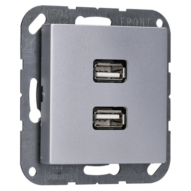 Exklusives Angebot: Jung MAA1153AL Multimediaanschlusssystem (lackiertes Aluminium) Aluminium Serie A / AS - nur für kurze Zeit