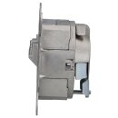 Busch-Jaeger 0218/11-101 UAE-Anschlussdose, RJ45, Cat. 6a iso, geschirmt 1 Steckbuchse, 8 (8)-polig Grau 2CKA000230A0409