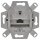 Busch-Jaeger 0218/11-101 UAE-Anschlussdose, RJ45, Cat. 6a iso, geschirmt 1 Steckbuchse, 8 (8)-polig Grau 2CKA000230A0409
