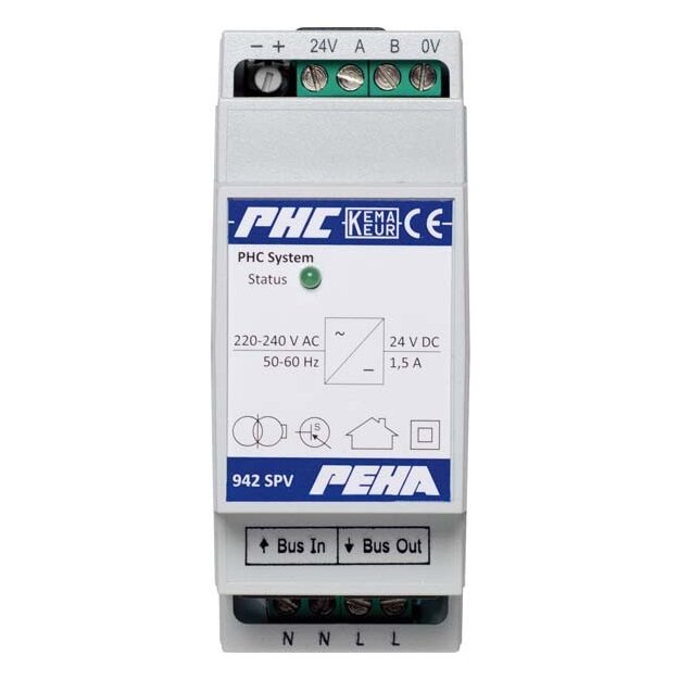 Peha 00263017 Spannungversorgung REG 230V AC/24V DC 1 5A 4TE