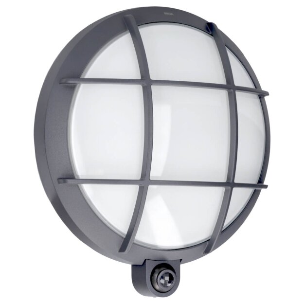 BEGA 24967A Wandleuchte mit PIR-Sensor für den Innen- & Außenbereich Silber · 3000 K · 4000 K