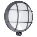 BEGA 24968A Wandleuchte mit PIR-Sensor für den Innen- & Außenbereich Silber · 3000 K · 4000 K
