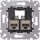 Merten MEG4576-0022 Tragplatte 2-fach mit Anschlußmodul Schneider Electric Actassi RJ45 Cat6A STP