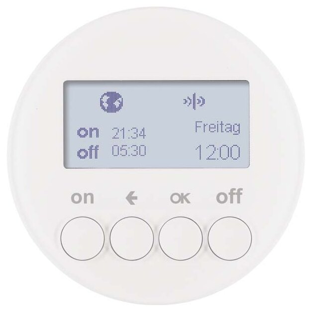 Berker 85745239 KNX-Funk Zeitschaltuhr quicklink R.1/R.3 Polarweiß glänzend
