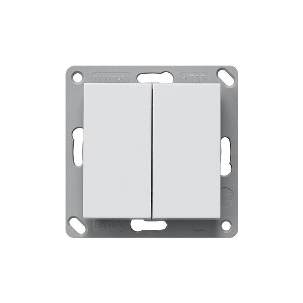 Gira 242203 Funk Wandsender EnOcean 2-fach System 55 Reinweiß
