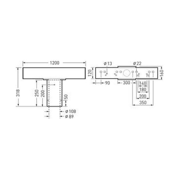 Trilux 7316500 Traverse Fluter 805