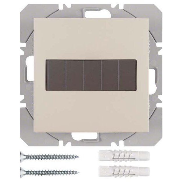 Berker 85655182 KNX-Funk Wandsender 1-fach flach Solar Quicklink S.1 Weiß glänzend