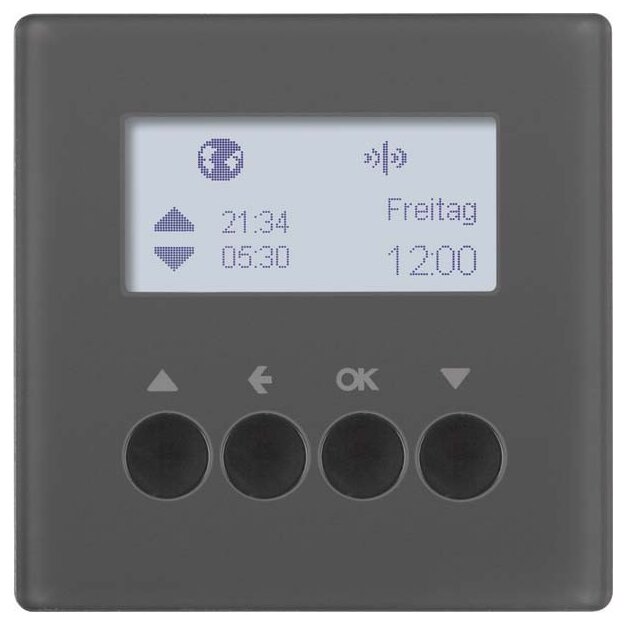 Berker 85745126 KNX-Funk Jalousie-Schaltuhr Quicklink Q.1/Q.3 Anthrazit samt