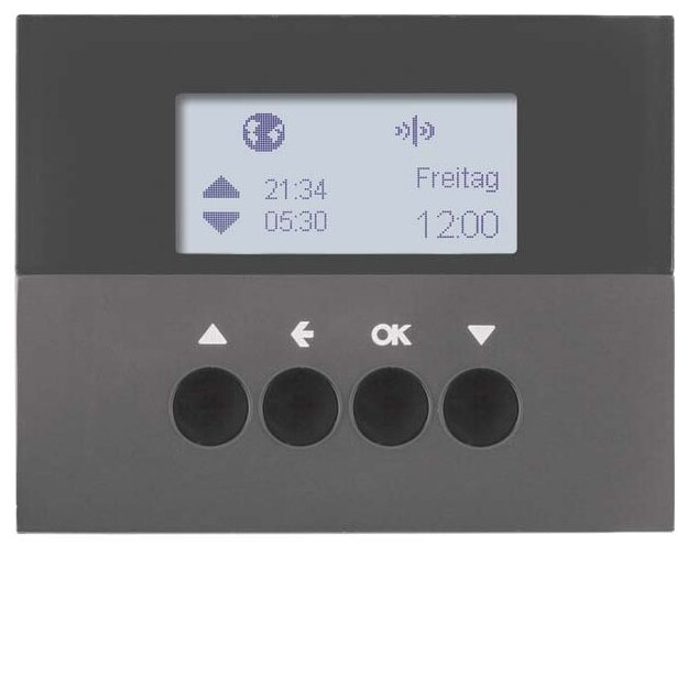 Berker 85745175 KNX-Funk Jalousie-Schaltuhr Quicklink K.1 Anthrazit matt