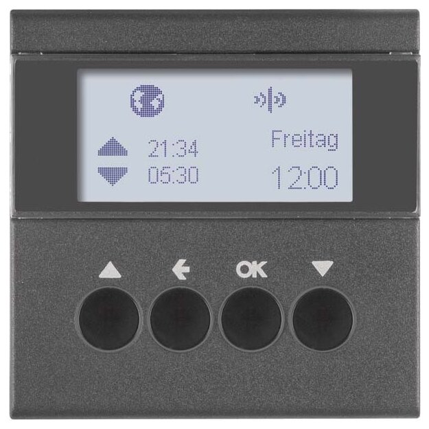 Berker 85745185 KNX-Funk Jalousie-Schaltuhr Quicklink S.1/B.3/B.7 Anthrazit matt