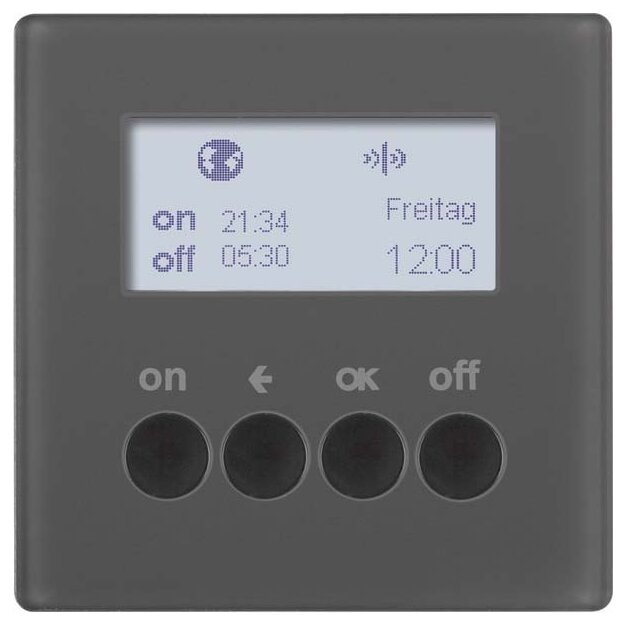 Berker 85745226 KNX-Funk Zeitschaltuhr quicklink Q.1/Q.3 Anthrazit samt
