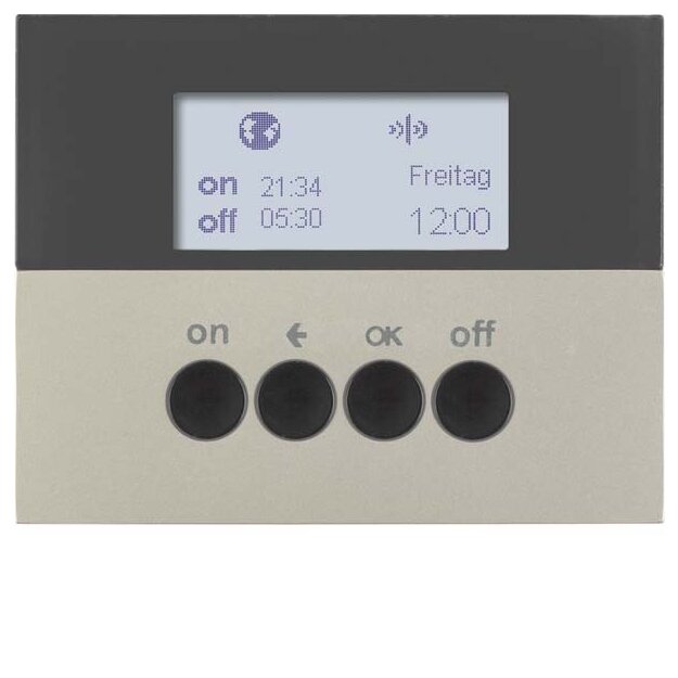 Berker 85745273 KNX-Funk Zeitschaltuhr quicklink K.5 Edelstahl lackiert