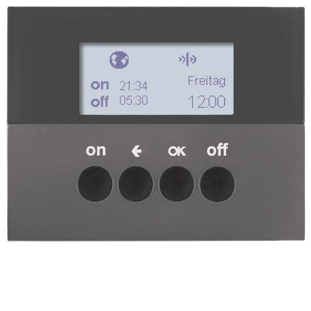 Berker 85745275 KNX-Funk Zeitschaltuhr quicklink K.1 Anthrazit matt