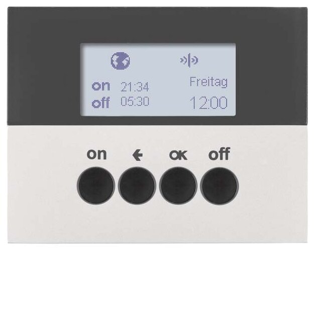 Berker 85745277 KNX-Funk Zeitschaltuhr quicklink K.5 Alu lackiert