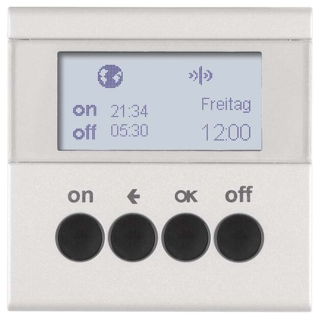 Berker 85745283 KNX-Funk Zeitschaltuhr quicklink B.7 Alu matt