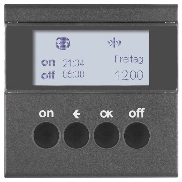Berker 85745285 KNX-Funk Zeitschaltuhr quicklink S.1/B.3/B.7 Anthrazit matt