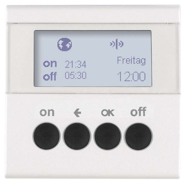 Berker 85745289 KNX-Funk Zeitschaltuhr quicklink S.1/B.3/B.7 Polarweiß glänzend