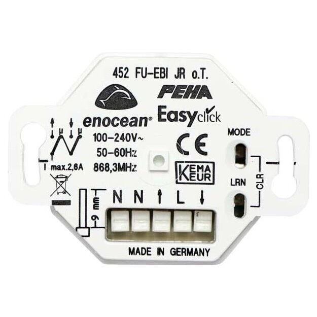 Peha 00364356 EnOcean Easyclickpro JR-Empfänger Unterputz 2 Kanal