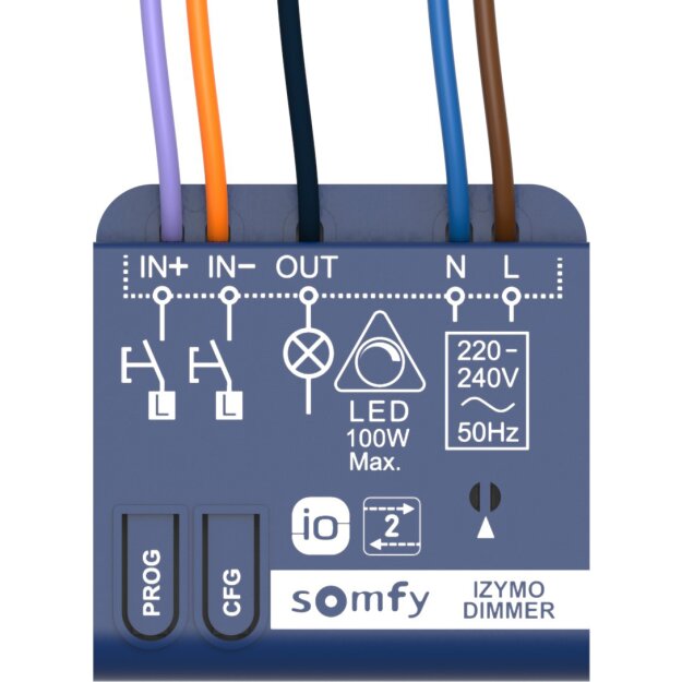 Somfy 1822663 Empfänger UP Blau