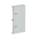 Busch-Jaeger 6232-20-83 Wippe 2-fach links/rechts, mit Symbol "Jalousie" (Thermoplast) Alusilber 2CKA006220A0054