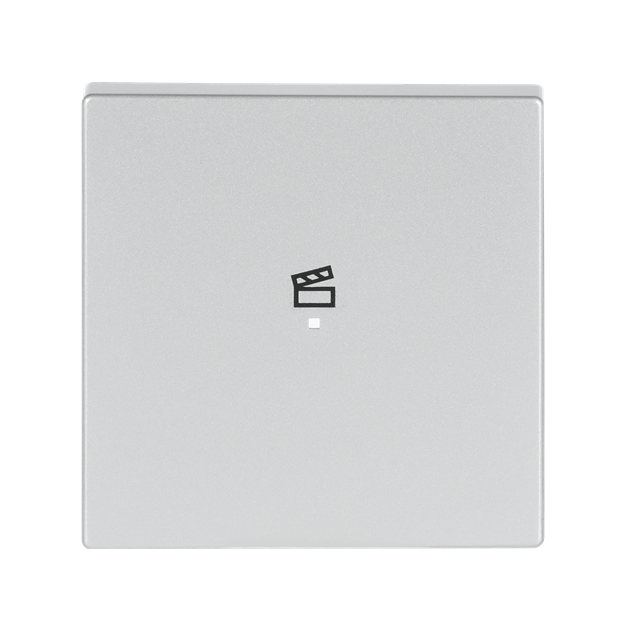 Busch-Jaeger 6233-10-83 Wippe 1-fach, mit Symbol "Szene" (Thermoplast) Alusilber 2CKA006220A0042