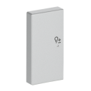 Busch-Jaeger 6234-21-83 Wippe 2-fach links, mit Symbol "Dimmer" (Thermoplast) Alusilber 2CKA006220A0060